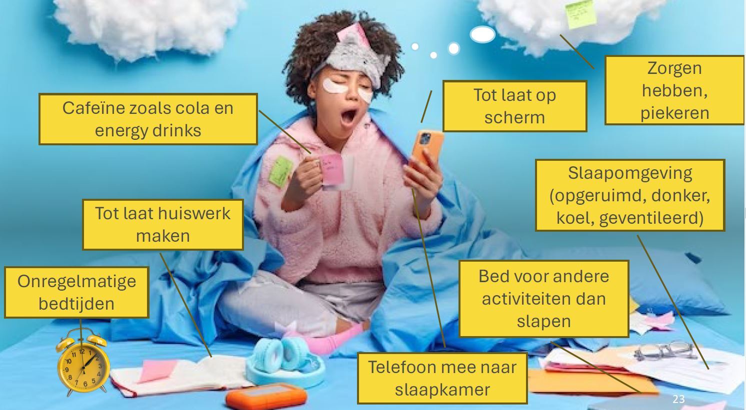 Oorzaken van slechte slaap